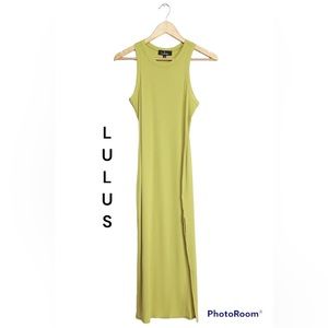 Lulus simply wonderful ribbed bodycon midi dress- NWT 💫